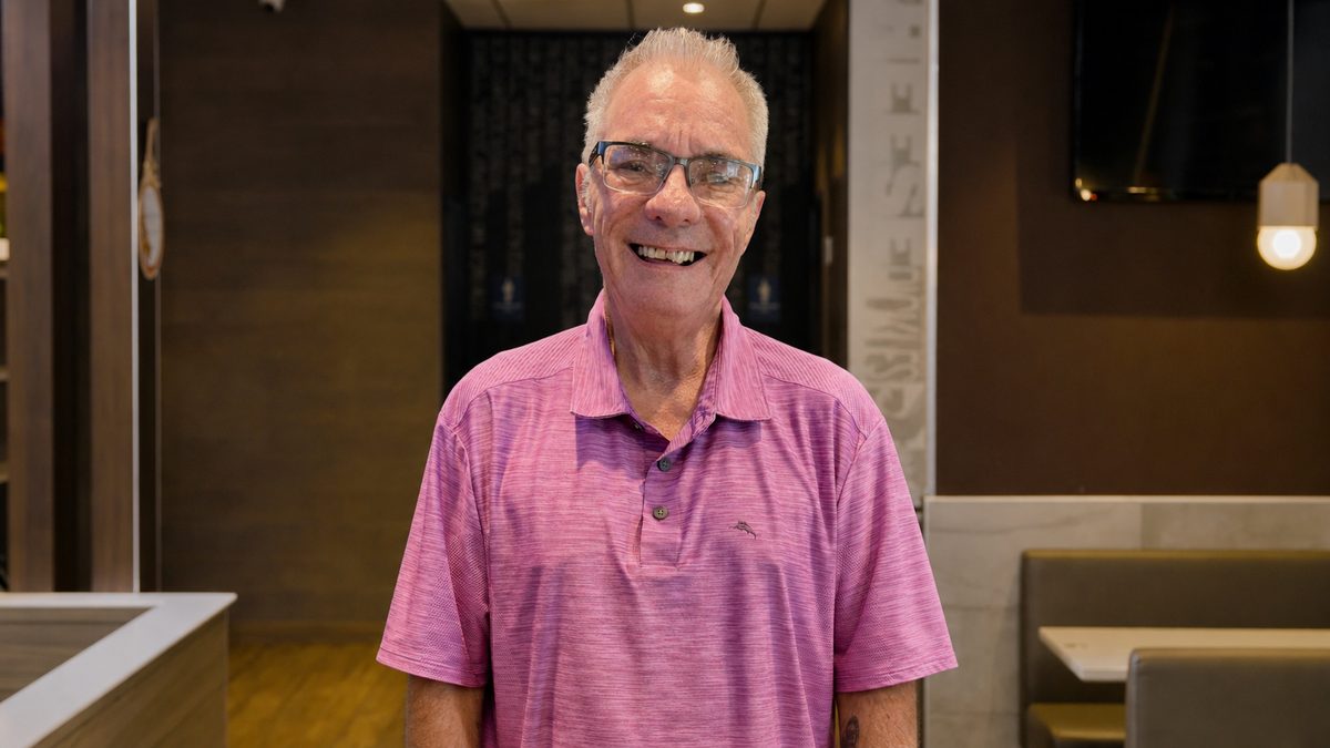 Portrait of Jack Lloyd, General Manager of the Regency restaurant.